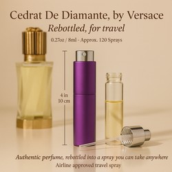 Cedrat De Diamante Perfume by Versace Perfume 0.27 oz Travel Spray