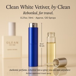 Clean White Vetiver Cologne by Clean Cologne 0.27 oz Travel Spray