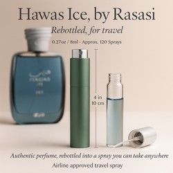 Hawas Ice Cologne by Rasasi Cologne 0.27 oz Travel Spray