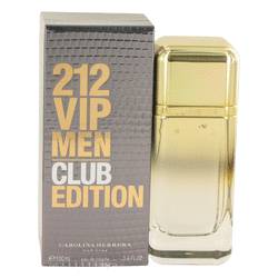 212 Vip Club Edition Cologne by Carolina Herrera Cologne 3.4 oz Eau De Toilette Spray