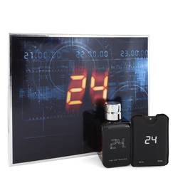 24 The Fragrance Cologne by ScentStory Cologne -- Gift Set - 3.4 oz Eau DE Toilette Spray + 0.6 oz Mini EDT Travel Spray