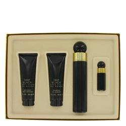 Perry Ellis 360 Black Perfume by Perry Ellis Perfume -- Gift Set - 3.4 oz Eau De Parfum Spray + 3 oz Body Lotion + 3 oz Shower Gel + .25 oz Mini EDP