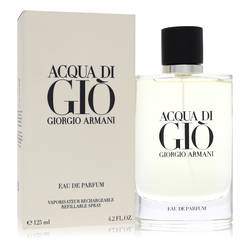 Acqua Di Gio Cologne by Giorgio Armani 4.2 oz Eau De Parfum Refillable Spray