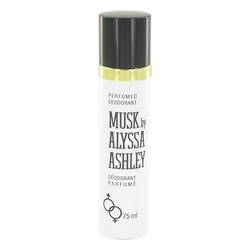 Alyssa Ashley Musk Deodorant By Houbigant, 2.5 Oz Perfume Deodorant Spray For Women