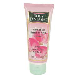 Body Fantasies Signature Pink Sweet Pea Fantasy Body Cream By Parfums De Coeur, 2 Oz Hand & Nail Cream For Women