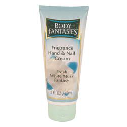 Body Fantasies Signature Fresh White Musk Body Cream By Parfums De Coeur, 2 Oz Hand & Nail Cream For Women