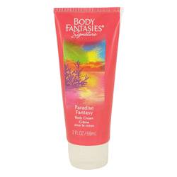 Body Fantasies Signature Paradise Fantasy Body Cream By Parfums De Coeur, 2 Oz Body Cream For Women