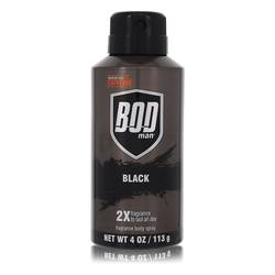 Bod Man Black Cologne By Parfums De Coeur, 4 Oz Body Spray For Men