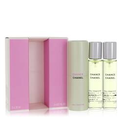 Chance Mini By Chanel, 3 X.7 Oz Mini Eau Fraiche Spray + 2 Refills For Women