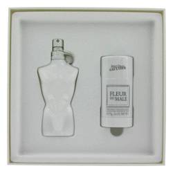 Fleur Du Male Cologne by Jean Paul Gaultier -- Gift Set - 2.5 oz Eau De Toilette Spray + 2.6 oz Deodorant Stick