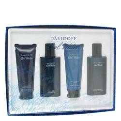 Cool Water Gift Set By Davidoff Gift Set For Men Includes 2.5 Oz Eau De Toilette Spray + 2.5 Oz After Shave Balm + 2.5 Oz Shower Gel + 2.5 Oz After Shave Splash