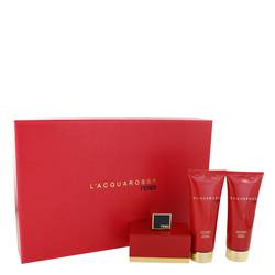 Fendi L'acquarossa Gift Set By Fendi Gift Set For Women Includes 2.5 Oz Eau De Parfum Spray + 2.5 Oz Shower Gel + 2.5 Oz Body Lotion