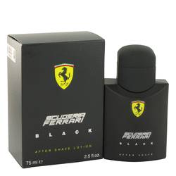 Ferrari Scuderia Black After Shave By Ferrari, 2.5 Oz After Shave For Men