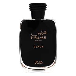 Hawas Black Cologne by Rasasi 3.3 oz Eau De Parfum Spray (Unboxed)