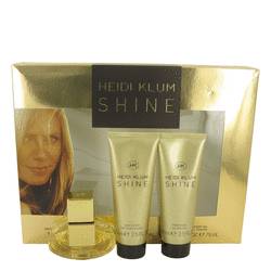 Shine Gift Set By Heidi Klum Gift Set For Women Includes 1 Oz Eau De Toilette Spray + 2.5 Oz Body Lotion + 2.5 Oz Shower Gel