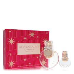 Omnia Crystalline Perfume by Bvlgari -- Gift Set - 3.3 oz Eau De Toilette Spray + 0.5 oz Mini EDT Spray