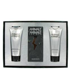 Animale Animale Cologne by Animale -- Gift Set - 3.3 oz Eau De Toilette Spray + 3.4 oz Aftershave Balm + 3.4 oz Hair & Body Wash