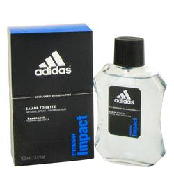 Adidas Fresh Impact Cologne by Adidas Cologne 3.4 oz Eau De Toilette Spray