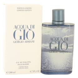 Acqua Di Gio Blue Edition Cologne by Giorgio Armani Cologne 6.7 oz Eau De Toilette Spray (Limited Edition)