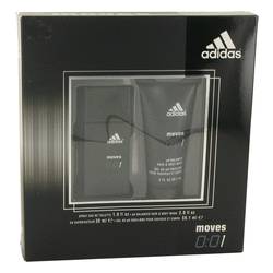 Adidas Moves 001 Cologne by Adidas Cologne -- Gift Set - 1 oz Eau De Toilette Spray + 2 oz Hair & Body Wash