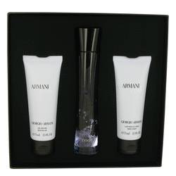 Armani Code Perfume by Giorgio Armani Perfume -- Gift Set - 2.5 oz Eau De Parfum Spray + 2.5 oz Body Lotion + 2.5 oz Shower Gel