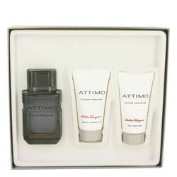 Attimo Cologne by Salvatore Ferragamo Cologne -- Gift Set - 3.4 oz Eau De Toilette Spray + 1.7 oz Shower Gel +1.7 oz After Shave Balm