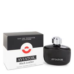 Aviator Black Leather Cologne by Paris Bleu 3.3 oz Eau De Toilette Spray