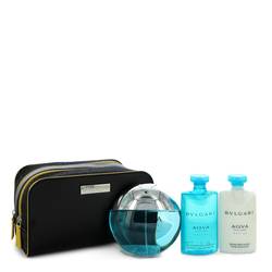 Bvlgari Aqua Marine Cologne by Bvlgari Cologne -- Gift Set - 3.4 oz Eau De Toilette Spray + 2.5 oz After Shave Balm + 2.5 oz Shower Gel + Pouch