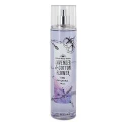 Bath & Body Works Lavender & Cotton Flower Perfume by Bath & Body Works Perfume 8 oz Fine Fragrance Mist