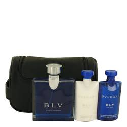 Bvlgari Blv Cologne by Bvlgari -- Gift Set - 3.4 oz Eau De Toilette Spray + 2.5 oz After Shave Balm +2.5 oz Shower Gel + Pouch