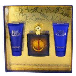 Belle D'opium Perfume by Yves Saint Laurent Perfume -- Gift Set - 1.7 oz Eau De Toilette Spray + 1.7 oz Body Lotion + 1.7 oz Shower Gel