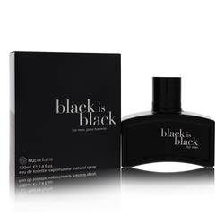 Black Is Black Cologne By Nu Parfums, 3.4 Oz Eau De Toilette Spray For Men