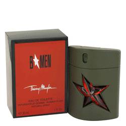 B Men Cologne by Thierry Mugler 1 oz Eau De Toilette Spray Rubber Flask