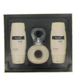 Bijan Nude Perfume by Bijan Perfume -- Gift Set - 2.5 oz Eau De Toilette Spray + 3.3 oz Body Lotion + 3.3 oz Shower Gel