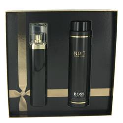 Boss Nuit Perfume by Hugo Boss Perfume -- Gift Set - 2.5 oz Eau De Parfum Spray + 6.8 oz Body Lotion