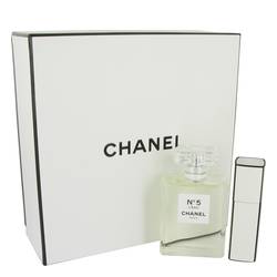 Chanel No. 5 L'eau Perfume by Chanel -- Gift Set - 3.4 oz Eau De Toilette Spray + 0.7 oz Mini EDT Spray