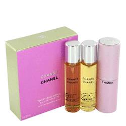 Chance Perfume by Chanel Perfume 3  x 0.7 oz Mini EDP Spray + 2 Refills