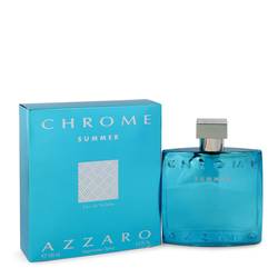 Chrome Summer Cologne By Azzaro, 3.4 Oz Eau De Toilette Spray (limited Edition 2012) For Men
