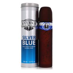 Cuba Silver Blue Cologne by Fragluxe 3.3 oz Eau De Toilette Spray