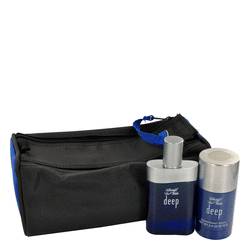 Cool Water Deep Cologne by Davidoff Cologne -- Gift Set - 1.7 oz Eau De Toilette Spray + 2.6 oz Deodorant  in Bag