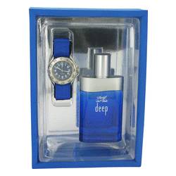 Cool Water Deep Cologne by Davidoff Cologne -- Gift Set - 1.7 oz Eau De Toilette Spray + Watch