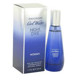 Cool Water Night Dive Perfume By Davidoff, 1.7 Oz Eau De Toilette Spray For Women