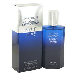 Cool Water Night Dive Cologne By Davidoff, 2.5 Oz Eau De Toilette Spray For Men