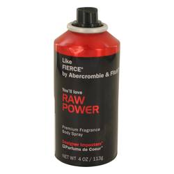 Designer Imposters Raw Power Cologne by Parfums De Coeur Cologne 4 oz Body Spray (Tester)