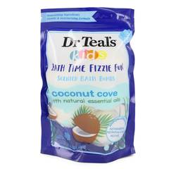 Dr Teal's Ultra Moisturizing Bath Bombs Cologne by Dr Teal's Cologne 1.6 oz Five (5) 1.6 oz Kids Bath Time Fizzie Fun Scented Bath Bombs Coconut Cove with Natural Essential Oils (Unisex)