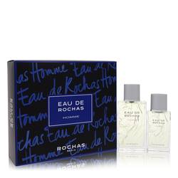 Eau De Rochas Cologne by Rochas -- Gift Set - 3.4 oz Eau De Toilette Spray + 1.7 oz Eau De Toilette Spray