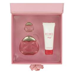 Echo Perfume by Davidoff Perfume -- Gift Set - 1.7 oz Eau De Parfum Spray + 2.5 oz Body Cream + Mini
