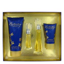Enchanting Perfume by Celine Dion Perfume -- Gift Set - 1 oz Eau De Toilette Spray + .5 oz Eau De Toilette Spray + 6.7 oz Body Lotion + 2.5 oz Shower Gel