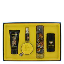 Ed Hardy Cologne by Christian Audigier Cologne -- Gift Set - 3.4 oz Eau De Toilette Spray + 3 oz Body Wash + 2.5 oz Deodorant Stick + Mini + Bracelet