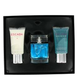 Escada Into The Blue Perfume by Escada Perfume -- Gift Set - 1.6 oz Eau De Parfum Spray + 1.6 oz Body Lotion + 1.6 oz Shower Gel